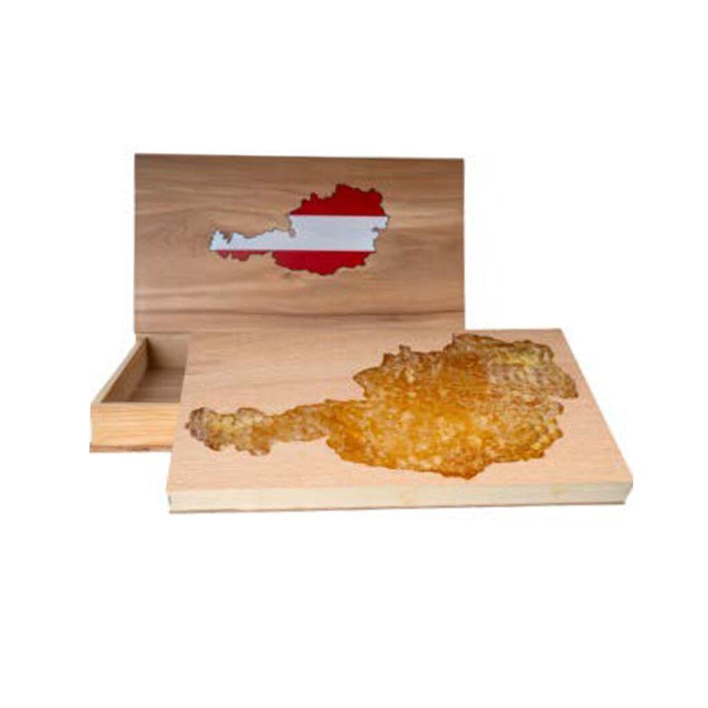 Bergwiesenwabenhonig Gourmet mit Bücherbox