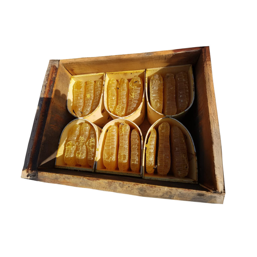 Bergwiesenwabenhonig in 6 Kassetten